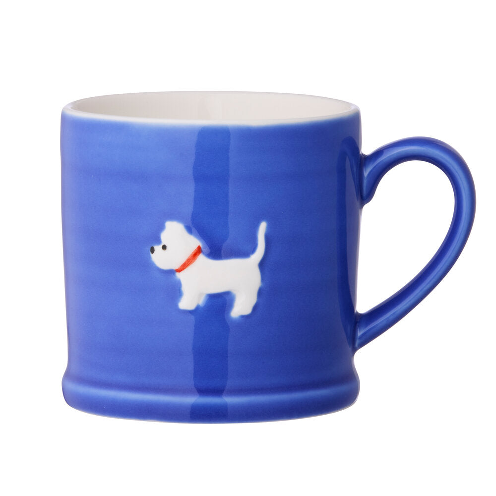 Krus med hund, blå - 320ml